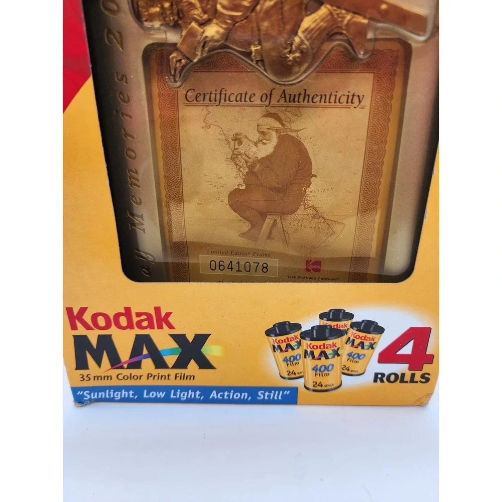 Kodak MAX 35mm Film 4 Rolls Expired 2002 Norman Rockwell Limited Edition Frame
